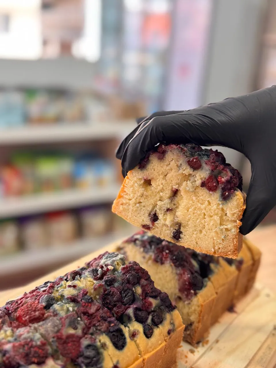 Porciones de budín Keto
