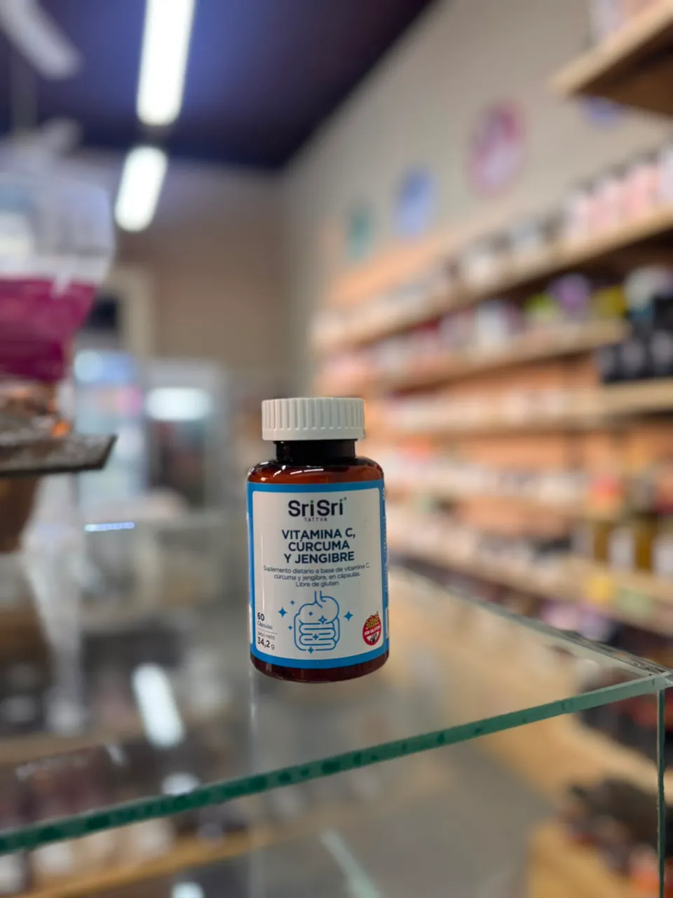 Vitamina C, cúrcuma y jengibre SriSri