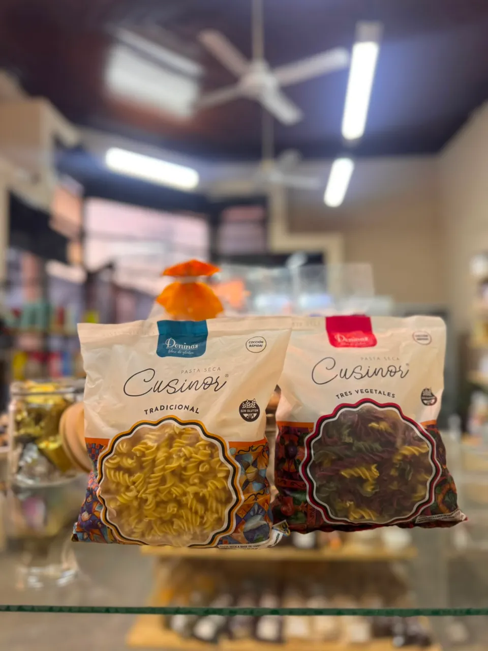 Fideos tres vegetales Las Doninas